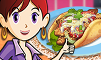 Online free browser game: Gyros: Sara\\\'s Cooking Class