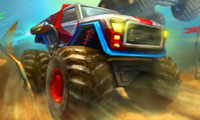 Online free browser game: Monster Wheels 2