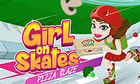 Niña en patines: Pizza Mania