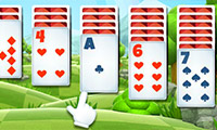 Online free browser game: Solitaire Lands